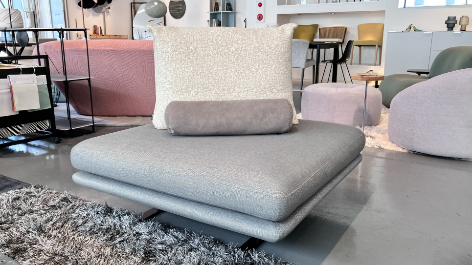 フランス ligne roset リーン・ロゼ クッション グレー ligne roset（リーン・ロゼ）ソファ「ロゼプラド」3人掛け（3P